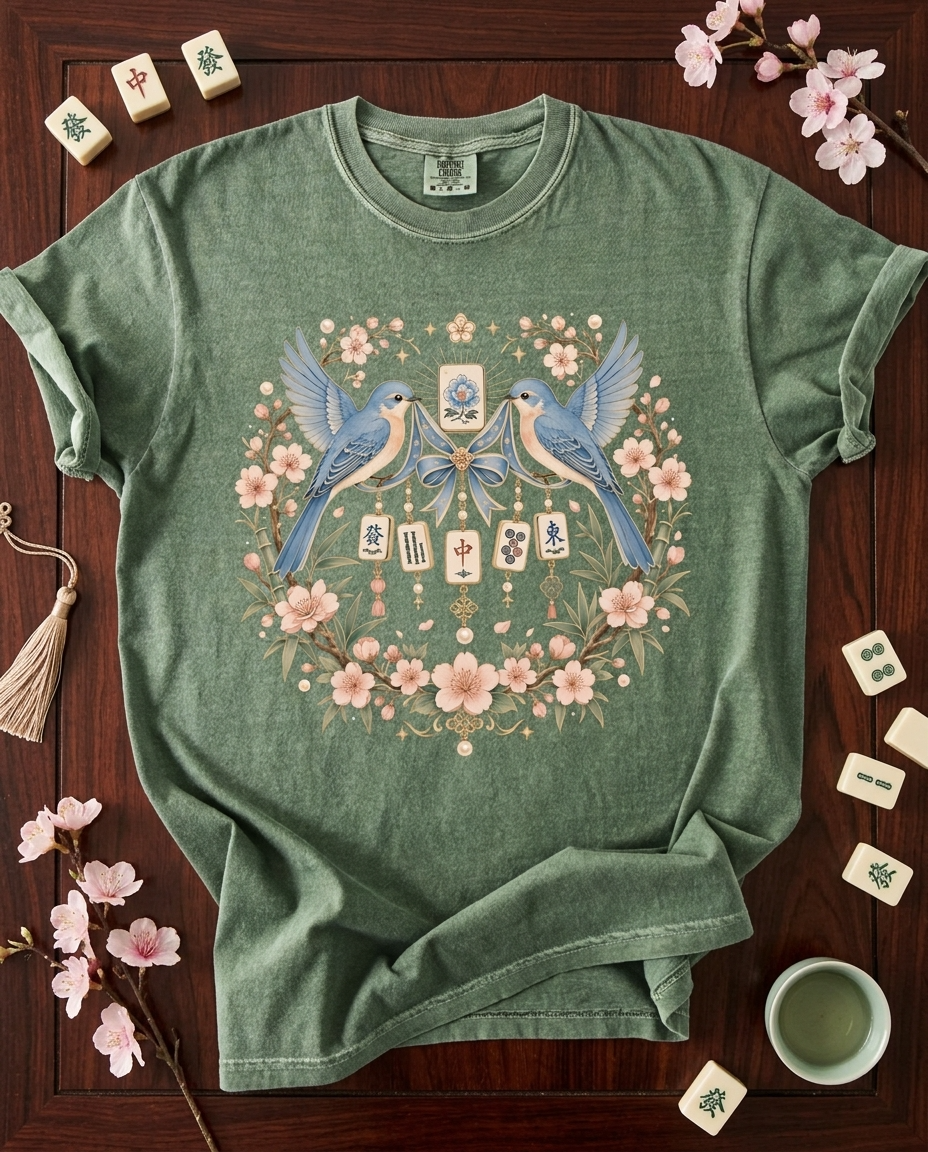 Bluebird Mahjong Charm