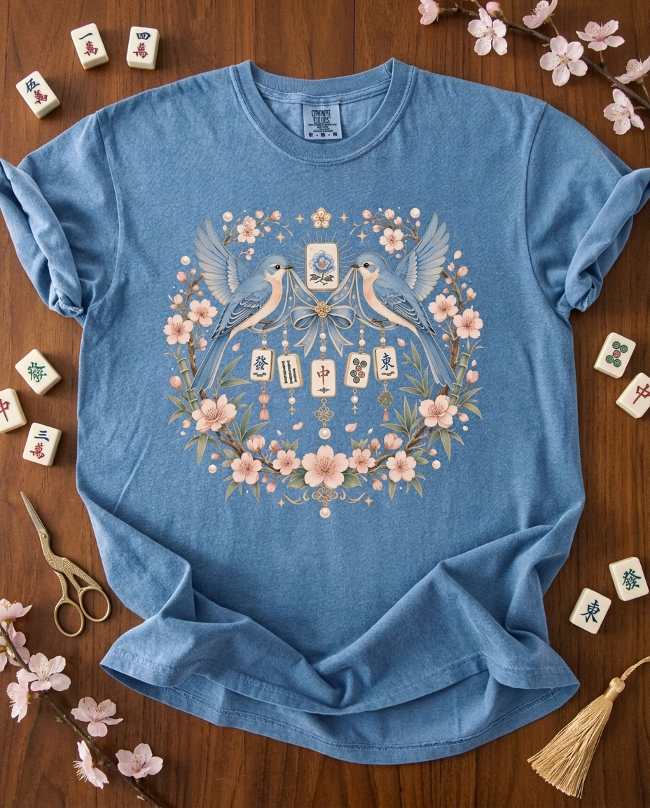 Bluebird Mahjong Charm