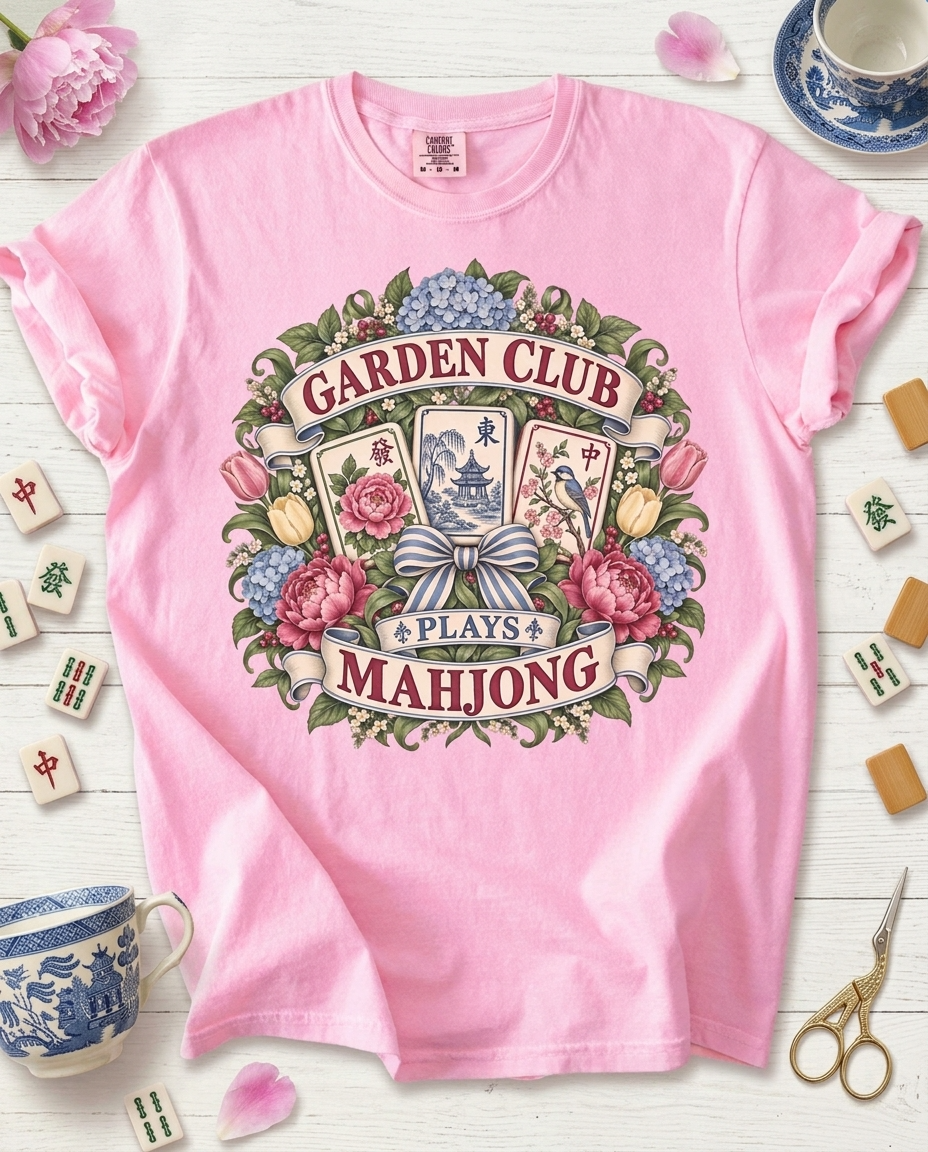 Garden Club Plays Mahjong