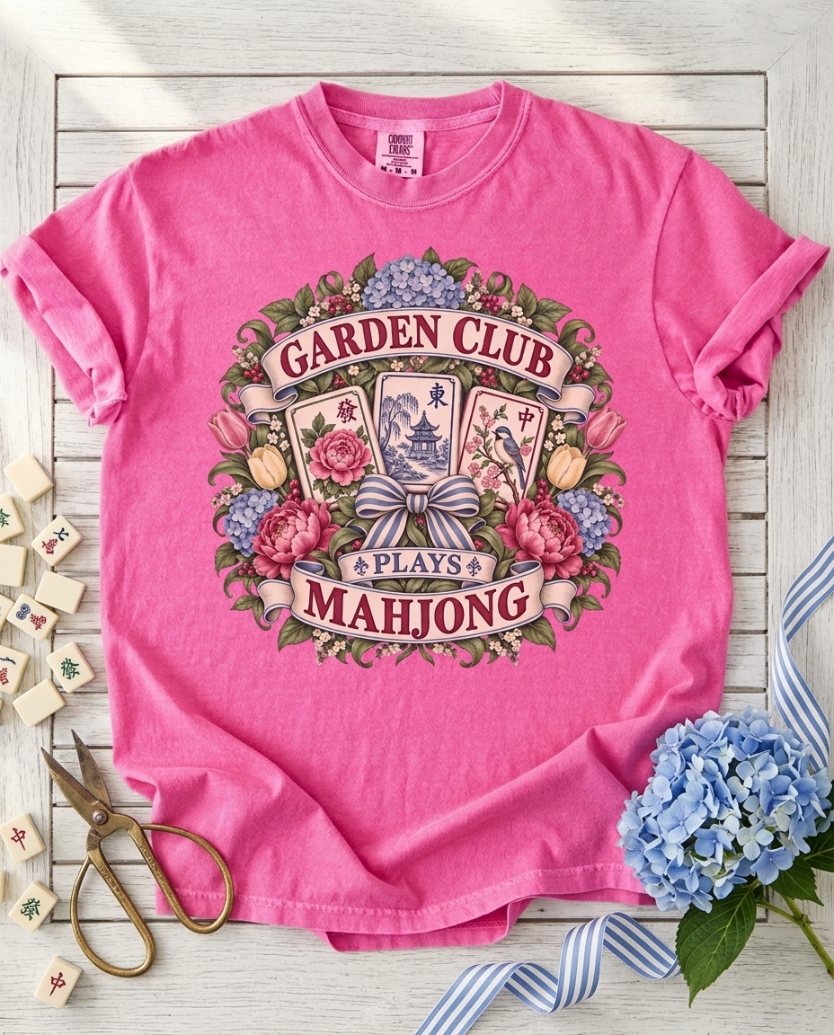 Garden Club Plays Mahjong
