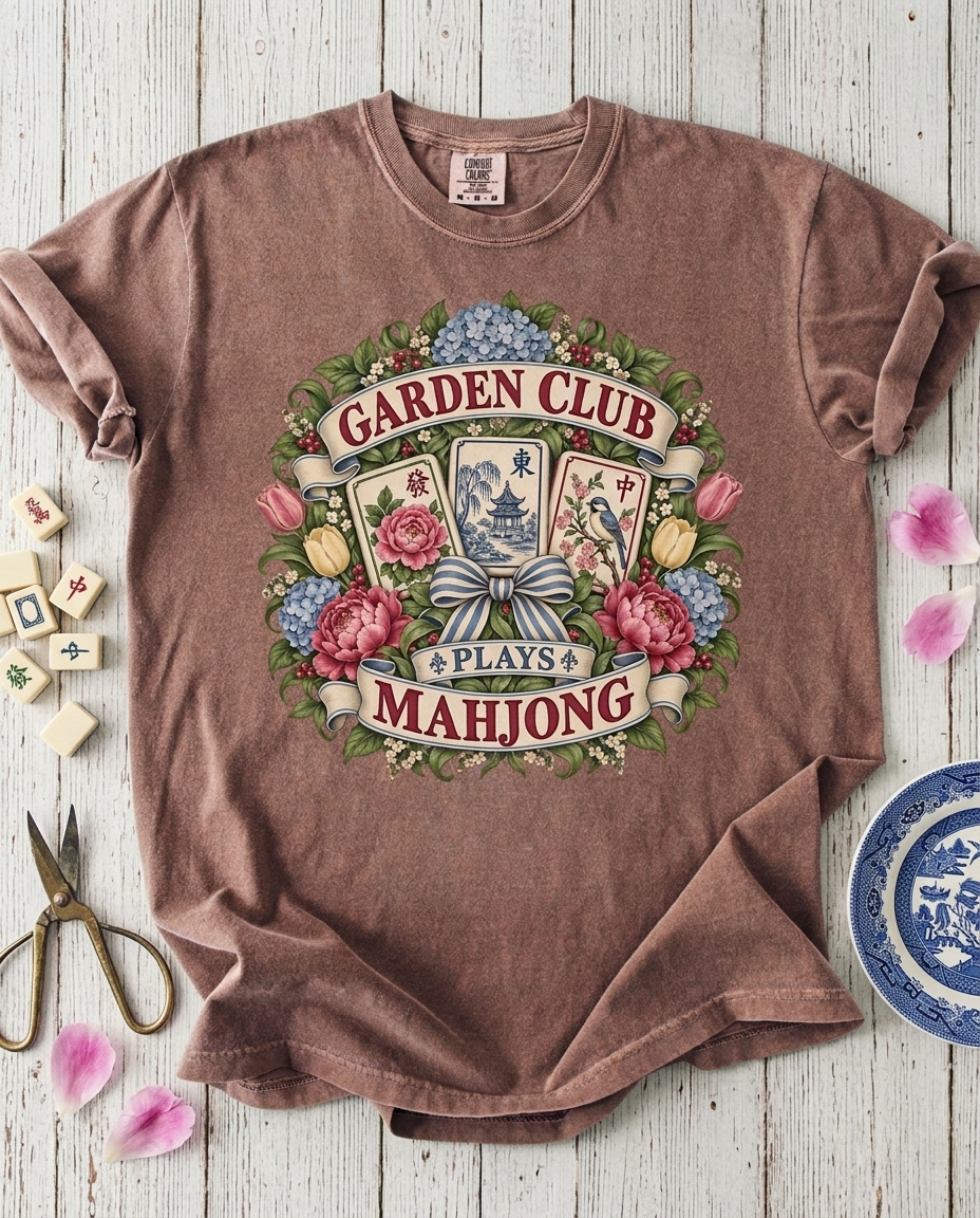 Garden Club Plays Mahjong
