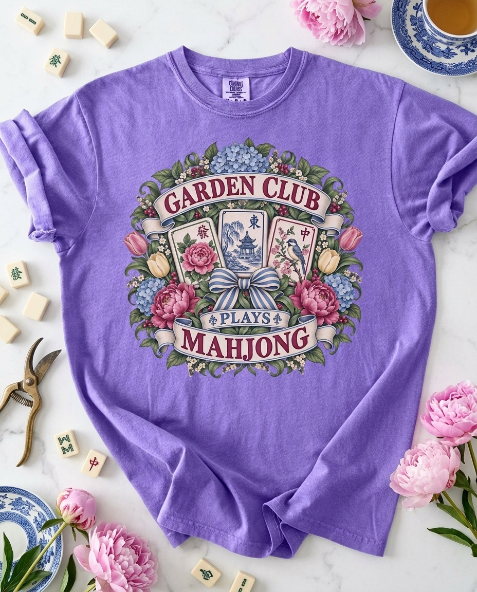 Garden Club Plays Mahjong