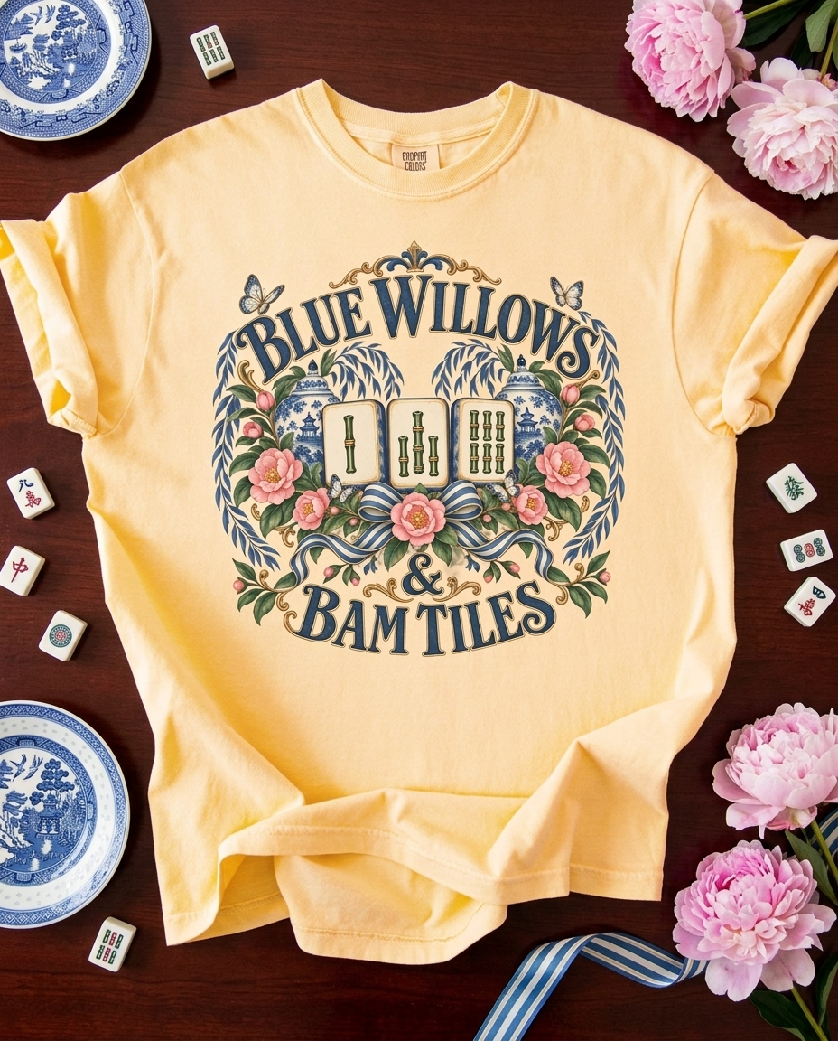 Blue Willows And Bam Tiles